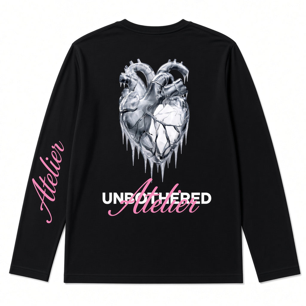 SS26 - LONGSLEEVE FROZEN ZWART/BLAUW