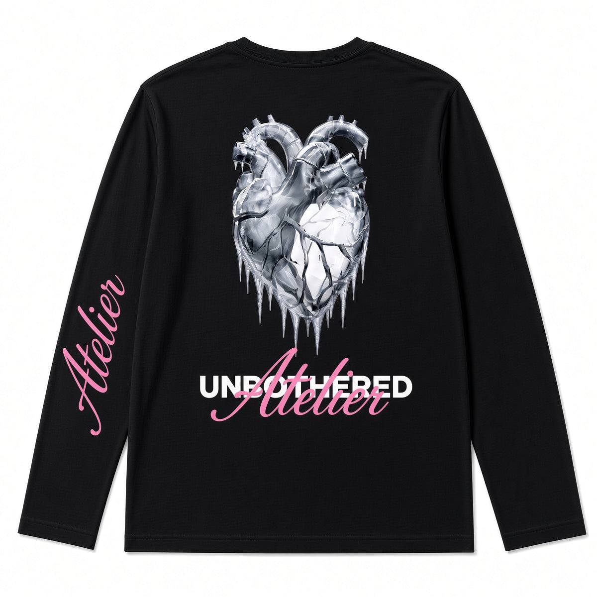 SS26 - LONGSLEEVE FROZEN ZWART/BLAUW