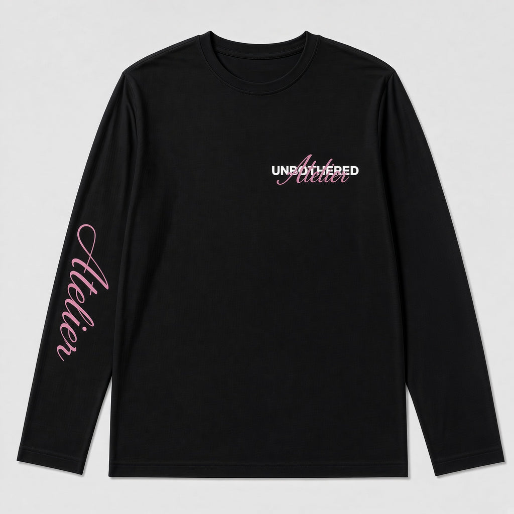 SS26 - LONGSLEEVE FROZEN ZWART/BLAUW