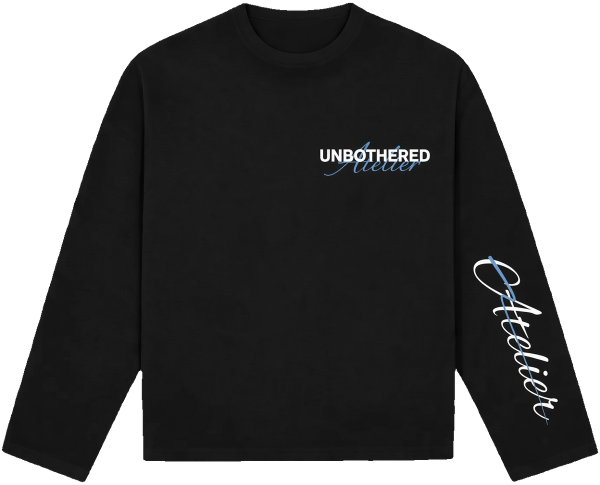 SS26 - LONGSLEEVE ZWART/BLAUW